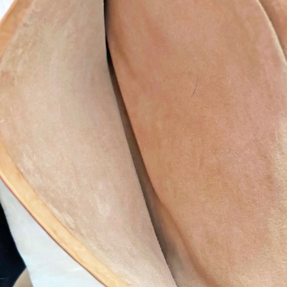 TOTE, BRAZIL, HANDMADE, NATURAL LEATHER, BUCKLE CLOSURE, LONG SHOULDER STRAP, - Picture 6 of 8